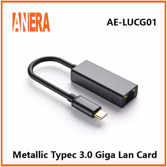 Aluminum Alloy Typec 3.0 to Ethernet Adapter RJ45 Gigabit LAN Card Network Card