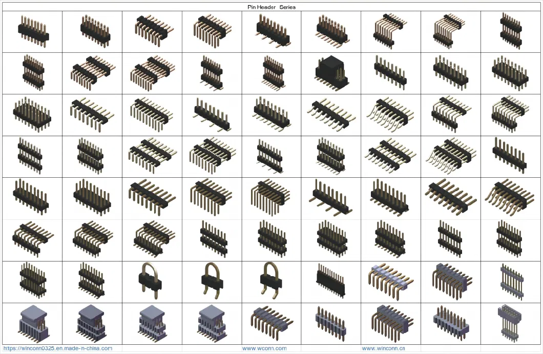 Pin Box Female Male Round Header;ATX;Btx;FPC;FFC;IC Socket;RJ45;USB;1394;HDMI;Pcie;SATA;Wtb;Btb;Wtw;D-SUB;DVI;Ngff;M2;SIM;Battery;Pogo Pin Connector