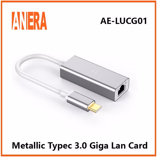 Aluminum Alloy Typec 3.0 to Ethernet Adapter RJ45 Gigabit LAN Card Network Card