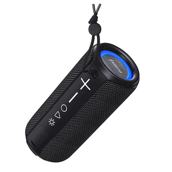 Party Cylinder Portable Outdoor Waterproof True Wireless Stereo with RGB Light Speaker 