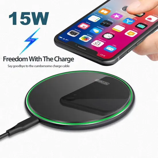 K8 Wireless Charger 20W/30W Fast Charge Aluminum Alloy Desk Mount 