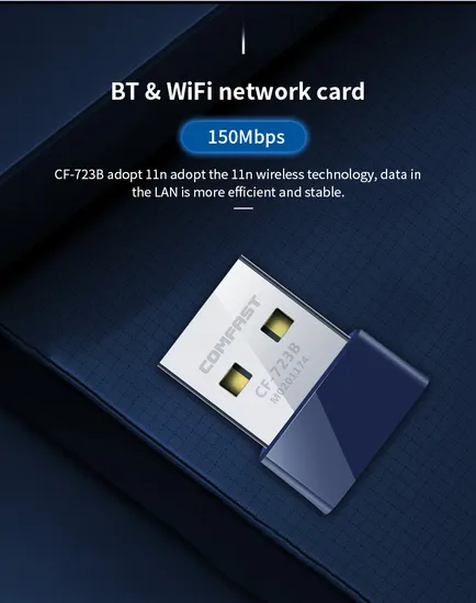 Comfast 150Mbps Bluetooth Bt 4.2 Wireless Network External Receiver USB WiFi Bluetooth Adapter 