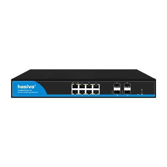 Hasivo 8 *1g Poe or Non+4*10g SFP+ Lite Smart Managed Switch 