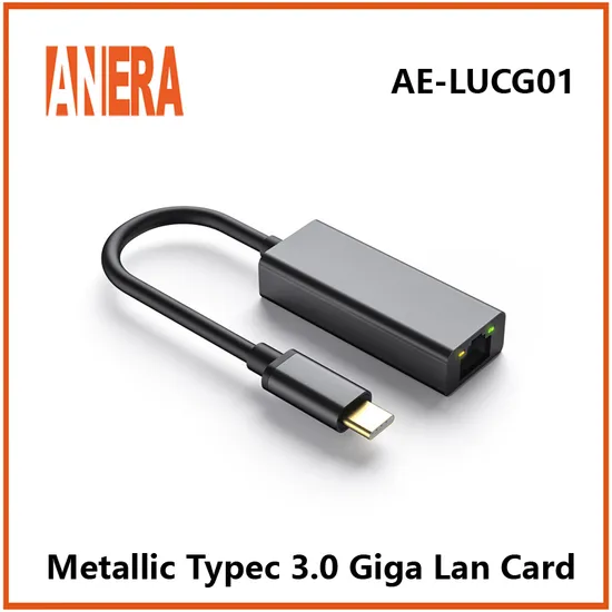 Aluminum Alloy Typec 3.0 to Ethernet Adapter RJ45 Gigabit LAN Card Network Card 