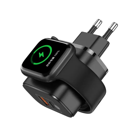 China Factory Phone Charger Bulk China Manufacturers 3 in 1 iWatch Wireless&Phone Charger Mobile Phone Charger 
